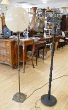 TWO VINTAGE FLOOR LAMPS