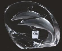 MATS JONASSON CRYSTAL PAPERWEIGHT