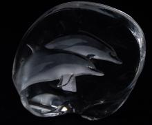 MATS JONASSON CRYSTAL PAPERWEIGHT