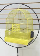 TWO BIRDCAGES AND STAND