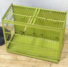 TWO BIRDCAGES AND STAND