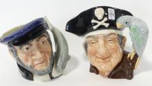 TWO LARGE ROYAL DOULTON CHARACTER JUGS