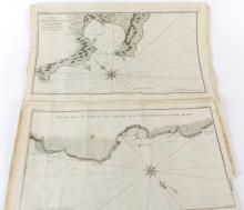 ANTIQUE MAPS: VOYAGE OF GEORGE ANSON, CIRCA 1750