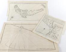 ANTIQUE MAPS: VOYAGE OF GEORGE ANSON, CIRCA 1750