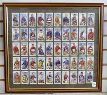 FRAMED CIGARETTE CARDS