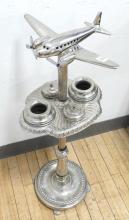 CHROME "AIRPLANE" SMOKER'S STAND