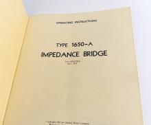 VINTAGE IMPEDANCE BRIDGE