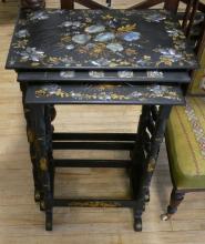 PAPIER MACHE NEST OF TABLES