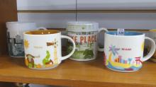 SEVEN "STARBUCKS" COFFEE MUGS