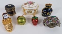 SEVEN TRINKET/JEWEL BOXES