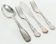 ANTIQUE SILVER PLATE CUTLERY
