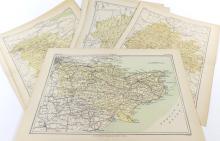 ANTIQUE MAPS CIRCA 1880