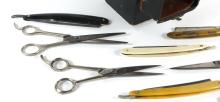 SET OF BARBER UTENSILS
