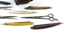 SET OF BARBER UTENSILS