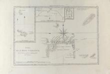 ANTIQUE MAPS: VOYAGE OF PHILIP CARTERET, 1766-1769