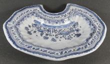 EARLY FAIENCE BARBER BOWL