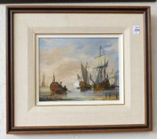 TWO DUTCH "NAUTICAL" PAINTINGS