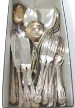 ANTIQUE SILVER PLATE CUTLERY