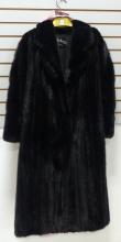 LADIES' FULL LENGTH BLACK MINK COAT