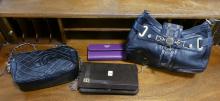 THREE DESIGNER PURSES AND WALLET