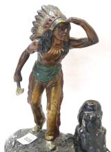 VIENNESE BRONZE "CHIEF" SCULPTURE