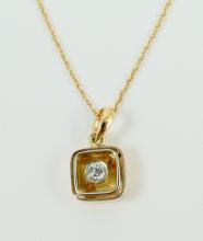 DIAMOND PENDANT ON CHAIN