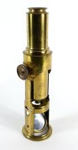 ANTIQUE BRASS DRUM MICROSCOPE