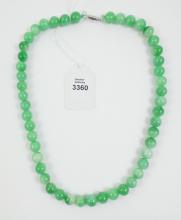 CHRYSOPRASE BEAD NECKLACE