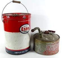 TWO OIL CANS
