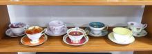 SEVEN CUPS AND SAUCERS