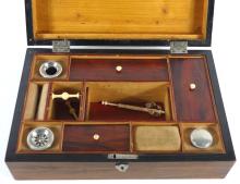INTERESTING ANTIQUE TRAVEL BOX