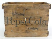 THREE WOODEN ADVERTISING CRATES