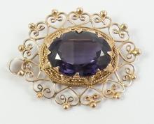 ANTIQUE GOLD BROOCH/PENDANT