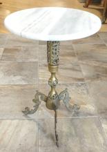 MARBLE TOP WINE TABLE