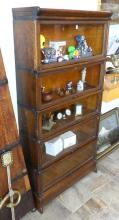 OAK STACKING BARRISTER'S BOOKCASE