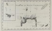 ANTIQUE MAPS: 1ST VOYAGE OF JAMES COOK, 1768-1771