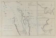 ANTIQUE MAPS: 1ST VOYAGE OF JAMES COOK, 1768-1771