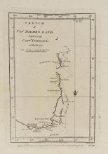 ANTIQUE MAPS: 2ND VOYAGE OF JAMES COOK, 1768-1771