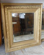 TWO ANTIQUE WALL MIRRORS