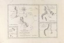ANTIQUE MAPS: 3RD VOYAGE OF JAMES COOK, 1768-1771
