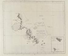 ANTIQUE MAPS: 3RD VOYAGE OF JAMES COOK, 1768-1771