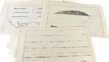 16 ANTIQUE MAPS OF COOK'S 1ST, 2ND AND 3RD VOYAGES