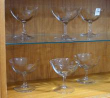 SET OF ETCHED CRYSTAL SHERBETS
