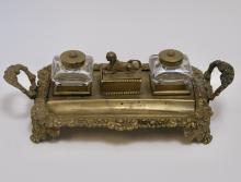 BRONZE INKSTAND