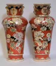 LARGE KUTANI VASES