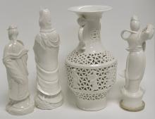 CHINESE FIGURES AND VASE