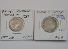 TWO GEORGE III COINS