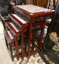 CHINESE ROSEWOOD NEST OF TABLES