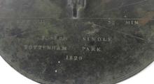 IMPORTANT SUNDIAL BY JOSEPH SINDLE