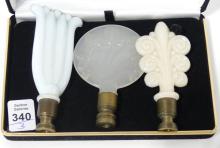 THREE ALADDIN ALACITE FINIALS